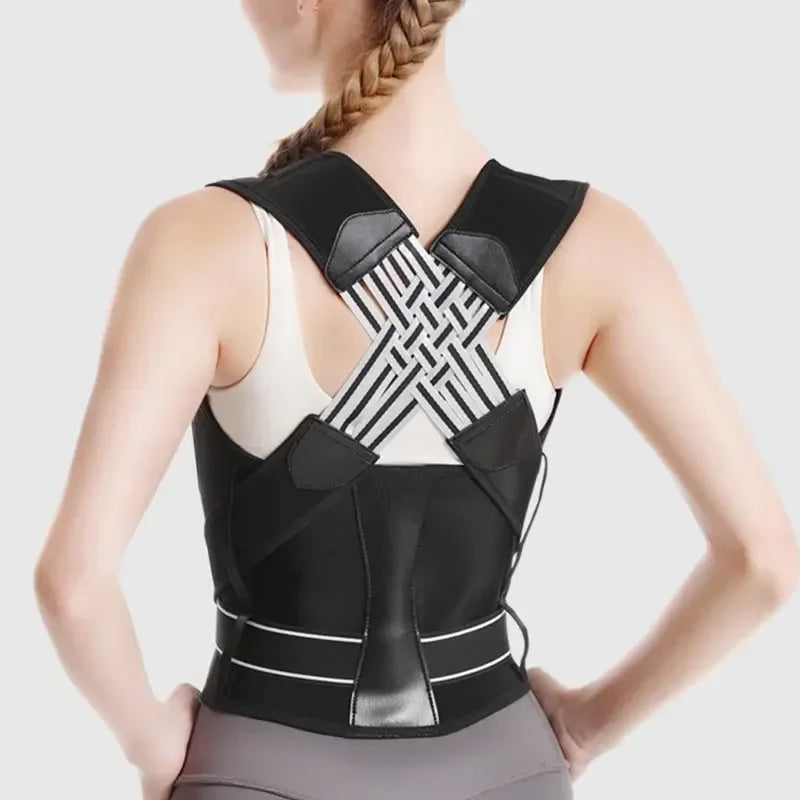 Back Support Hunchback Correction Belt Posture Corrector Comfortable Adjustable Unisex Spine Shoulder Lumbar Posture Correction