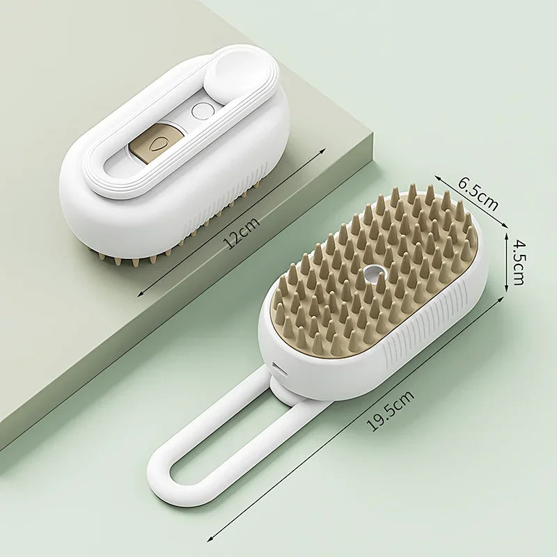 Votre chat perd ses poils partout dans la maison découvrez la brosse vapeur magique qui enlève les poils morts, nettoie et masse votre animal en même temps